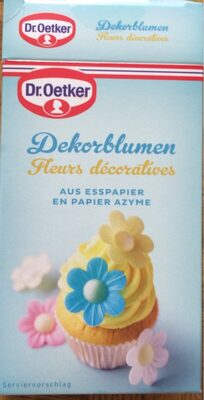 fleurs décoratives en papier azyme front packaging