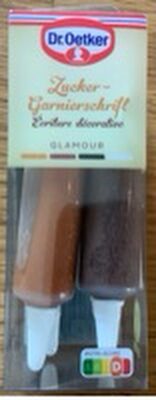 Zucker Garnierschrift