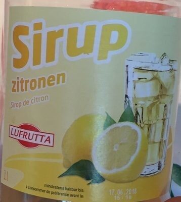 Sirop Citron Lufrutta 1 l, 1 Litre