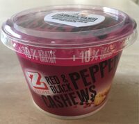 Red and black peper cashews