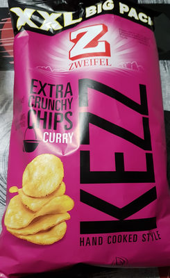 Kezz Extra Crunchy Chips Curry Hand Cooked Style (XXL Big Pack)