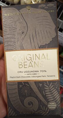Cru Udzungwa 70% front packaging