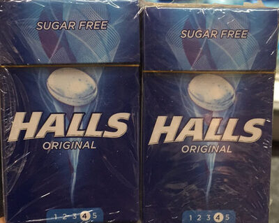 Halls Original front packaging