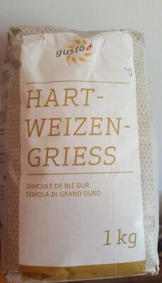 Semoule de blé dur front packaging