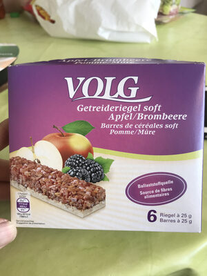 Barre de céréales soft pomme/mûre