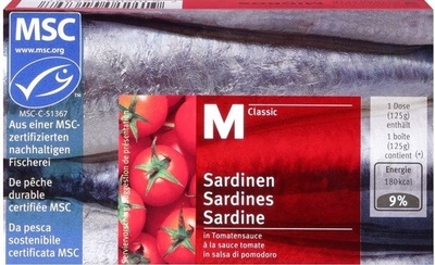 Sardines with tomato sauce