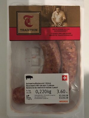 Saucisse à rôtir de porc 2 pièces