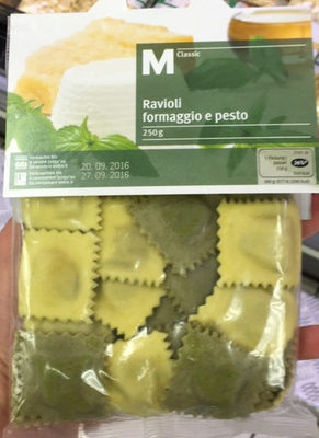 Ravioli Formaggio e Pesto front packaging