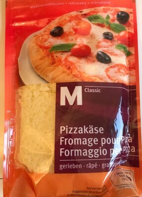 Fromage pour pizza front packaging