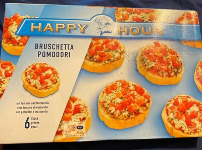 Bruschetta pomodori avec tomates et mozzarella