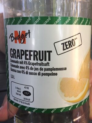 M Budget Grapefruit Tafelgetränk, Mit 4% Grapefruit