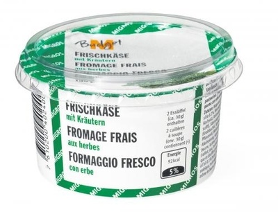 Frischkäse, Kräuter & Knoblauch