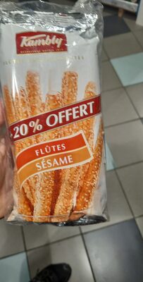 Kambly Flûtes Sesame 2x125g +20% Gratuit front packaging