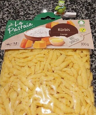 Bio spätzli Kürbis front packaging