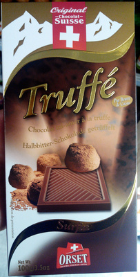 Truffé - Chocolat mi-amer à la truffe