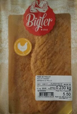 Pané poulet Bigler front packaging
