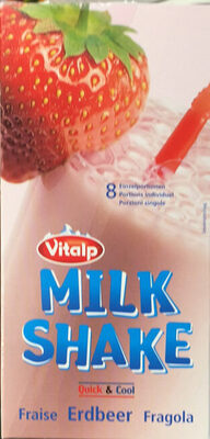 Milk Shake Fraise front packaging