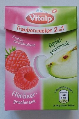 Traubenzucker 2 in 1 Himbeere Apfel