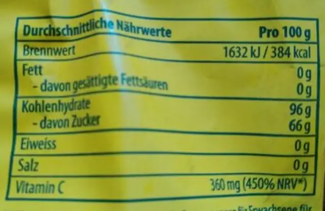 Schwyzer Kräuterli 20 Kräuter mit Honig nutrition facts table