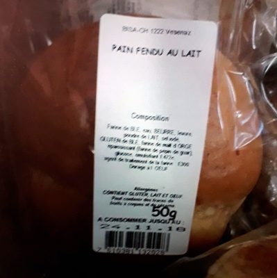 Pain fendu au lait