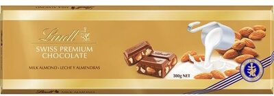 Lindt Swiss premium chocolate milk almond