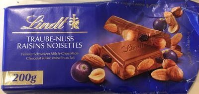 Chocolat raisins noisettes