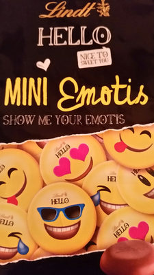 Hello Mini Emotis Swiss Milk Chocoalte front packaging