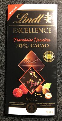 70% Cocoa Framboesa Noisettes
