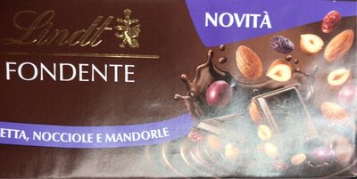 Fondente uvetta nocciole e mandorle front packaging