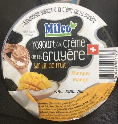 Yogourt a la creme de la gruyere