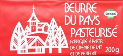 Beurre du pays pasteurisé
