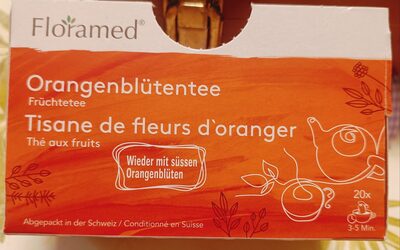 Tisane de fleurs d'oranger front packaging