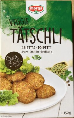 Veggie Tätschli front packaging