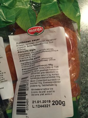 Abricits aigres seches