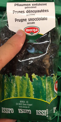 Prunes dénoyautées Séchées front packaging