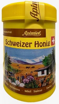 Apimiel Swiss Honey front packaging
