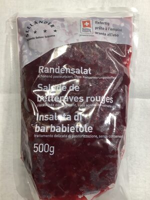 Salade de betteraves rouges front packaging