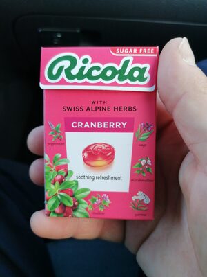 ricola merisoare front packaging