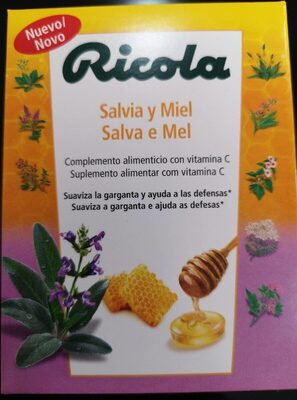 Ricola salvia y miel front packaging