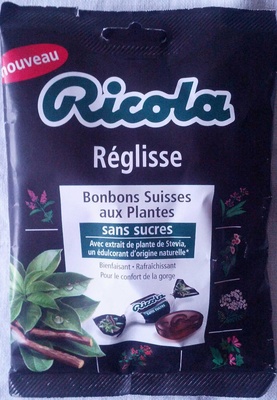 Bonbons suisses Réglisse sans sucres