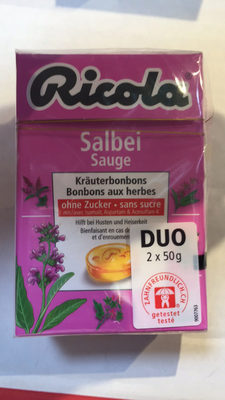 Sauge Bonbons aux herbes sans sucre front packaging