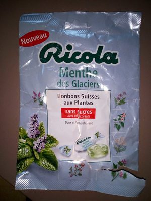 Bonbons Suisses aux plantes Menthe des glaciers