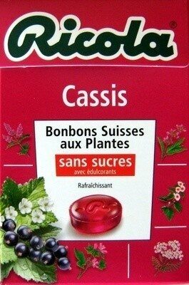 Bonbons suisses cassis