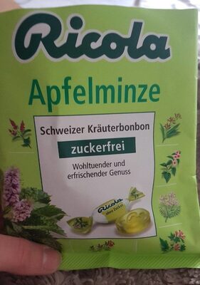 Apfelminze ohne Zucker front packaging