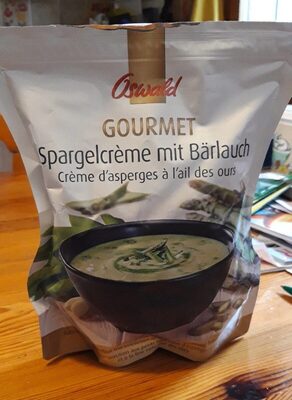 Crème d'asperges à l'ail des ours