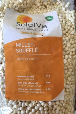 Millet soufflé front packaging