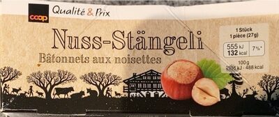 Nuss-Stängeli. Bâtonnets aux noisettes