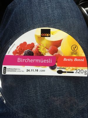 Birchermüesli front packaging