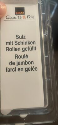 Sulz mit Schinken Rollen gefüllt / Roulé de jambon farci en gelée