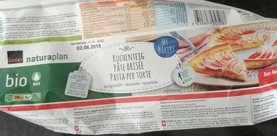 Naturaplan - Pâte brisée bio